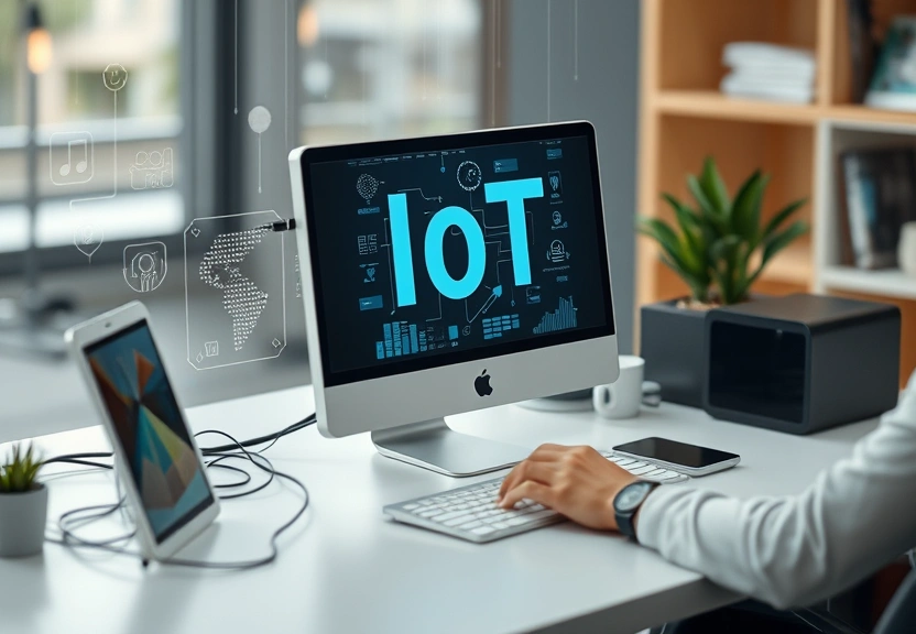 Representação visual: IoT e Dispositivos Conectados: Desenvolvendo Aplicações Escaláveis em 2025